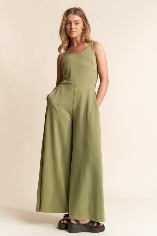 Casual Wide Leg Jumpsuit