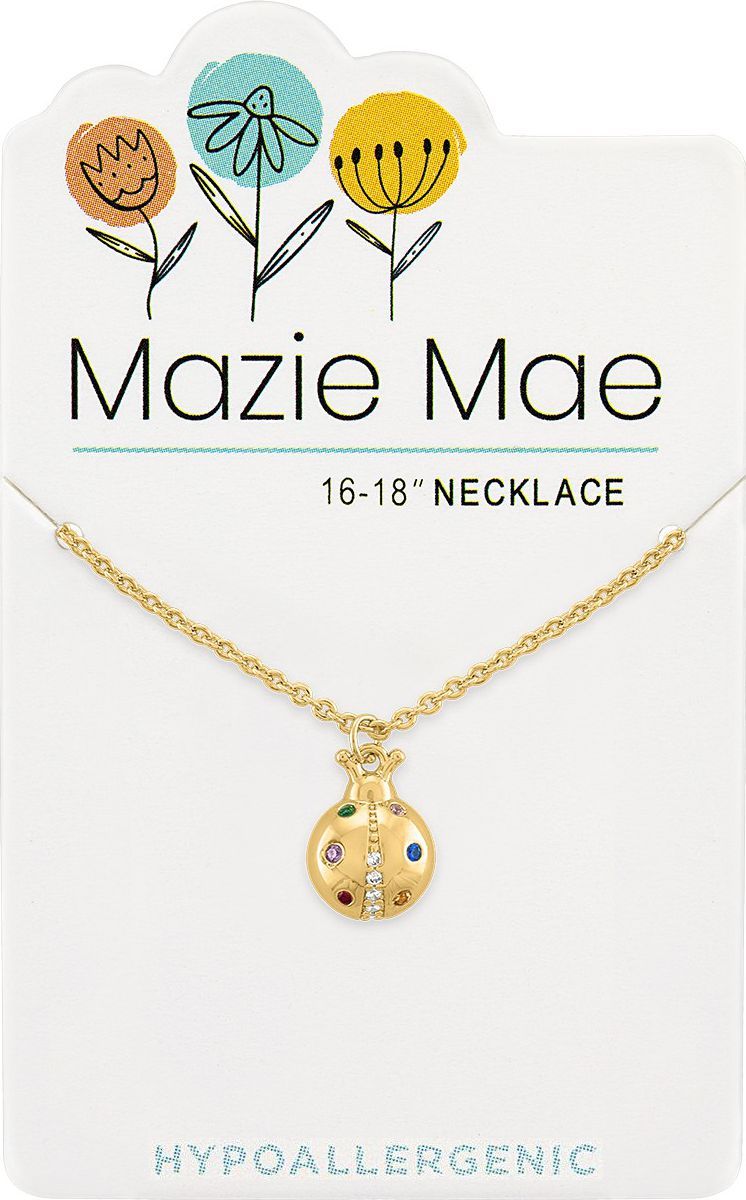 Gold Ladybug Necklace | Mazie Mae