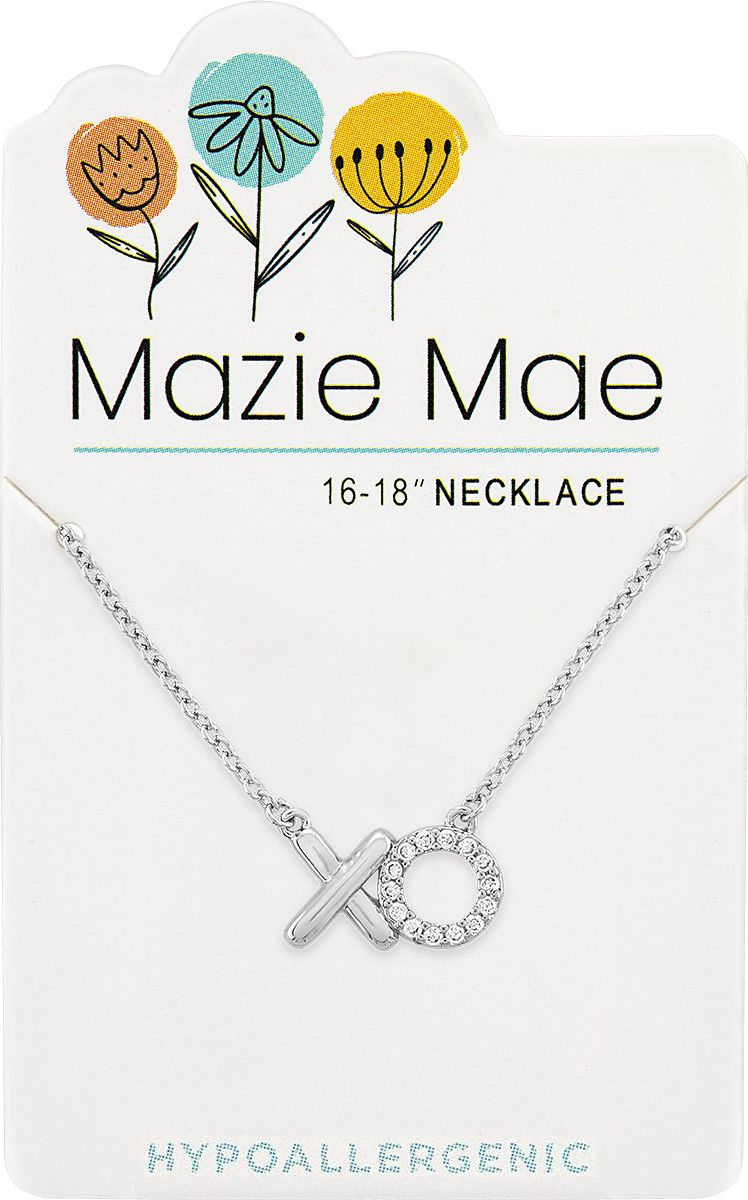 Silver XO Necklace | Mazie Mae