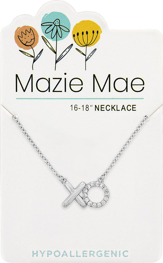 Silver XO Necklace | Mazie Mae