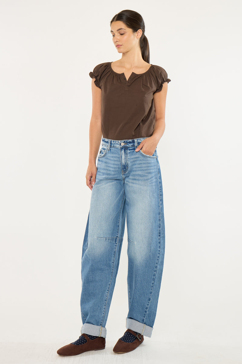 Kancan Low Slung Horseshoe Jeans