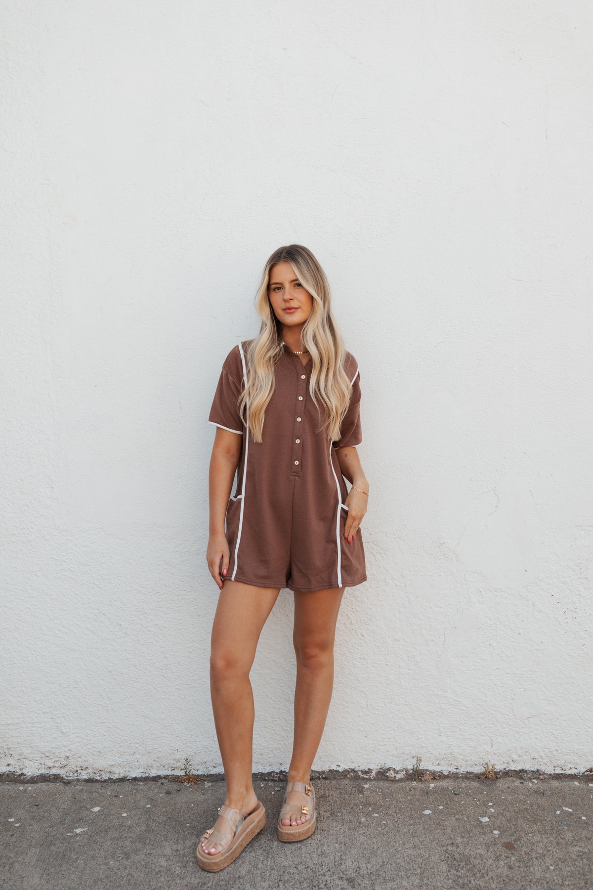 Brown Architect Romper