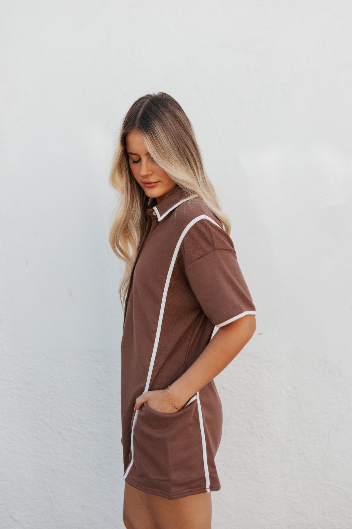 Brown Architect Romper