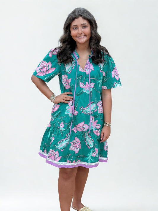 Green Floral Dress