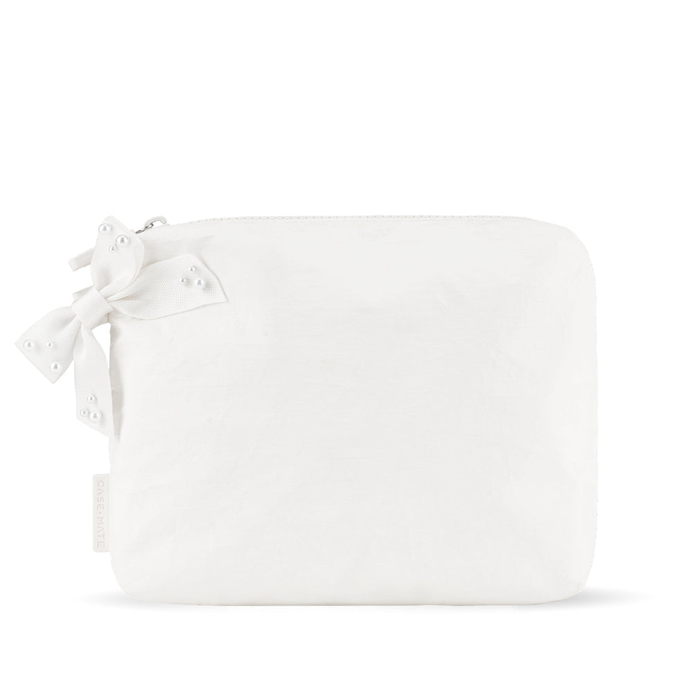 Case Mate Crinkle Makeup Bag • Ivory Pearl