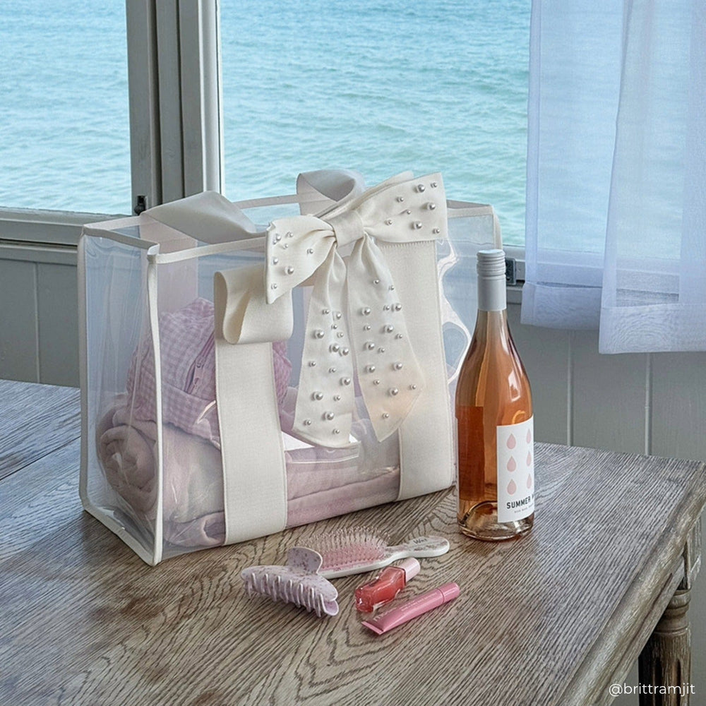 Case Mate Jelly Tote Bag • Ivory Pearl