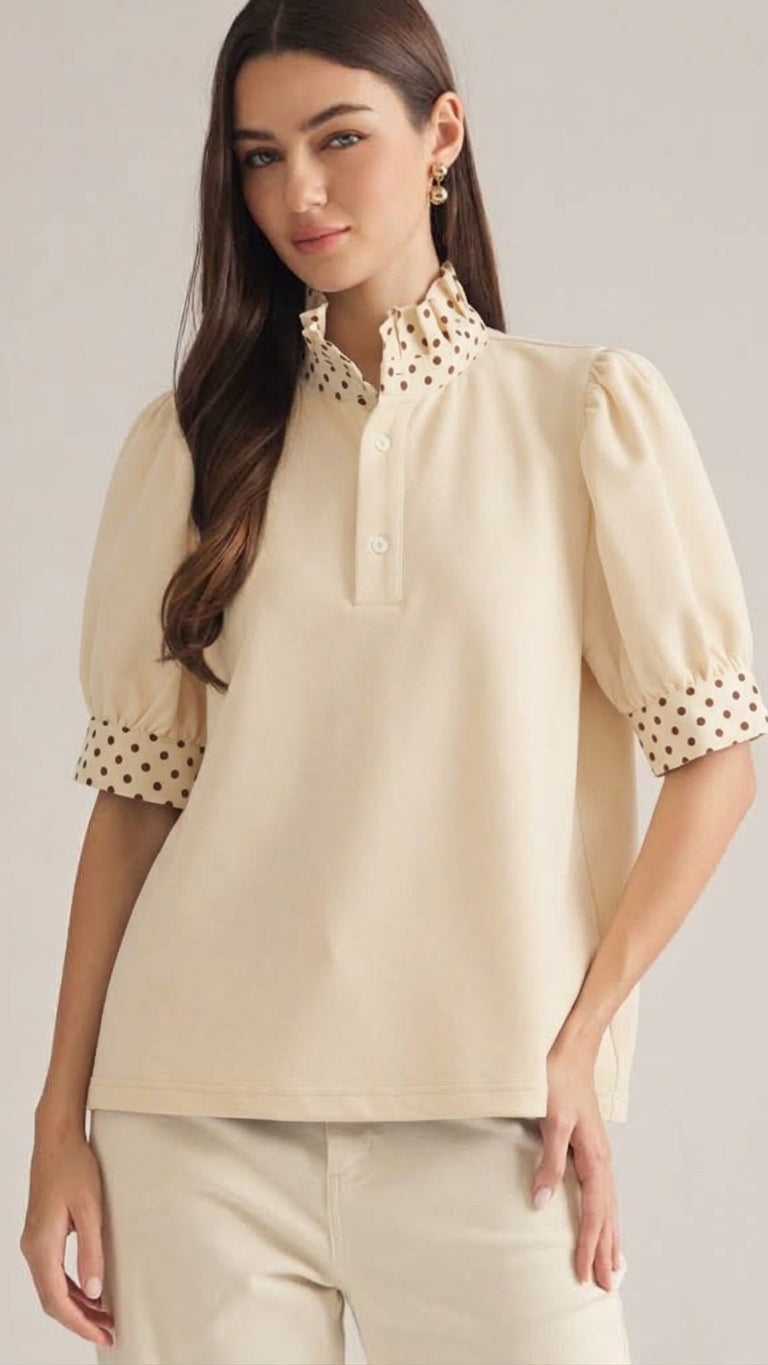 Darling Dot Top | Crème