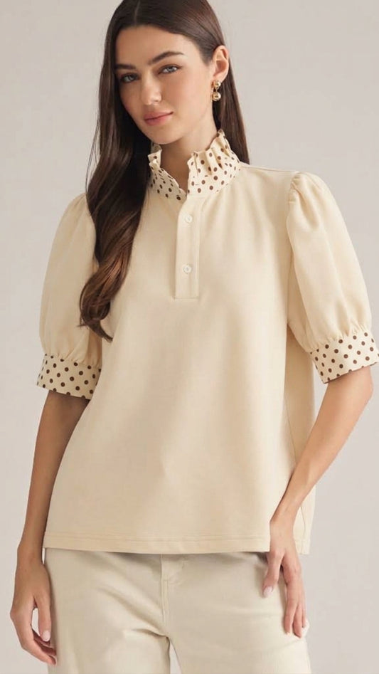 Darling Dot Top | Crème