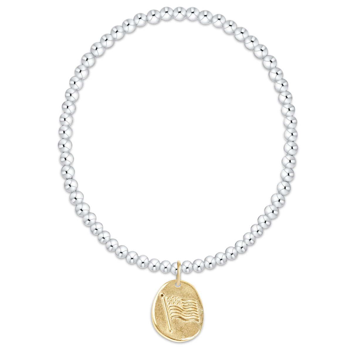 Classic Mixed Metal 3mm Bracelet - America inspired | enewton