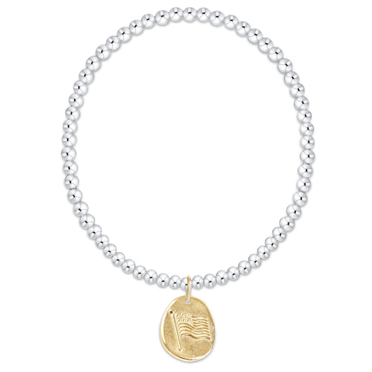 Classic Mixed Metal 3mm Bracelet - America inspired | enewton