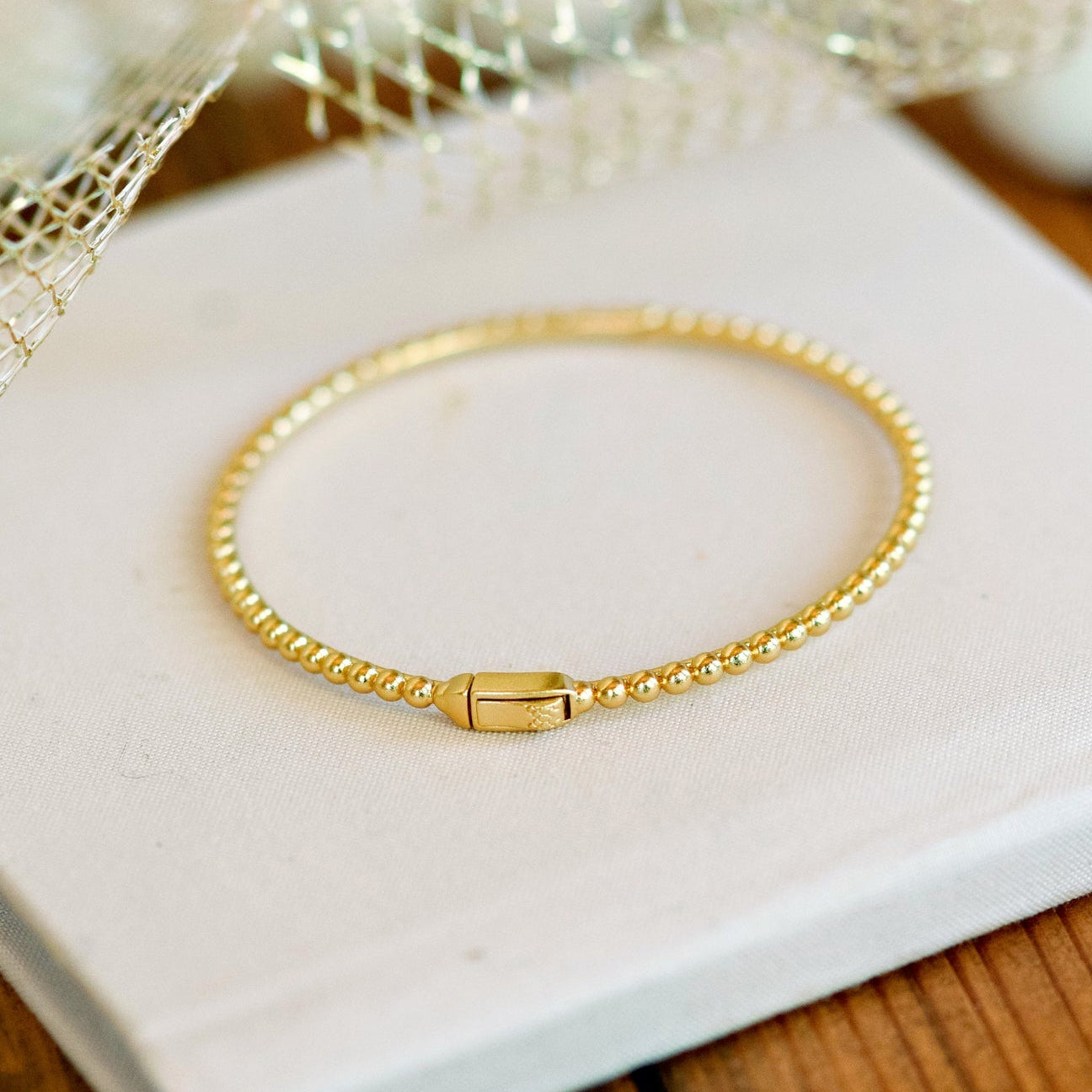 3mm beaded bangle
